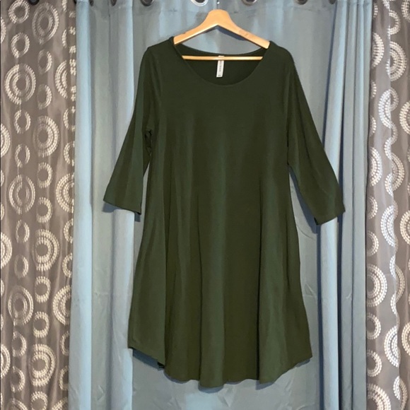 Zenana Outfitters Dresses & Skirts - Olive Green Dress with Pockets